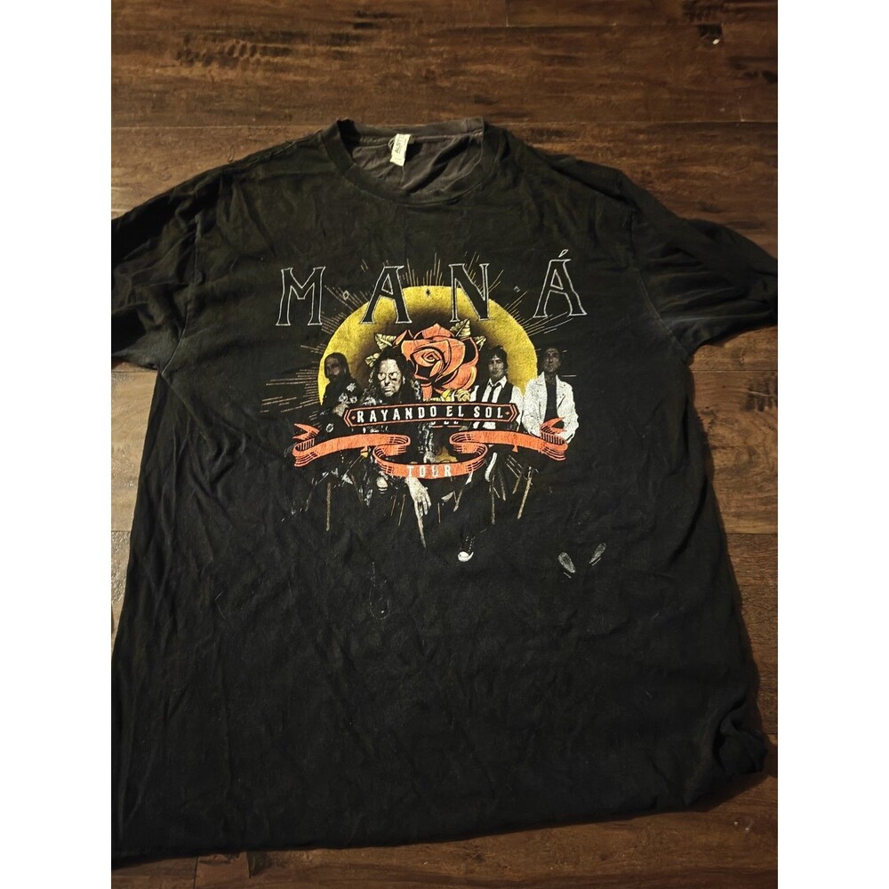 Maña Band Concert Tour 2019 T Shirt Black Size L